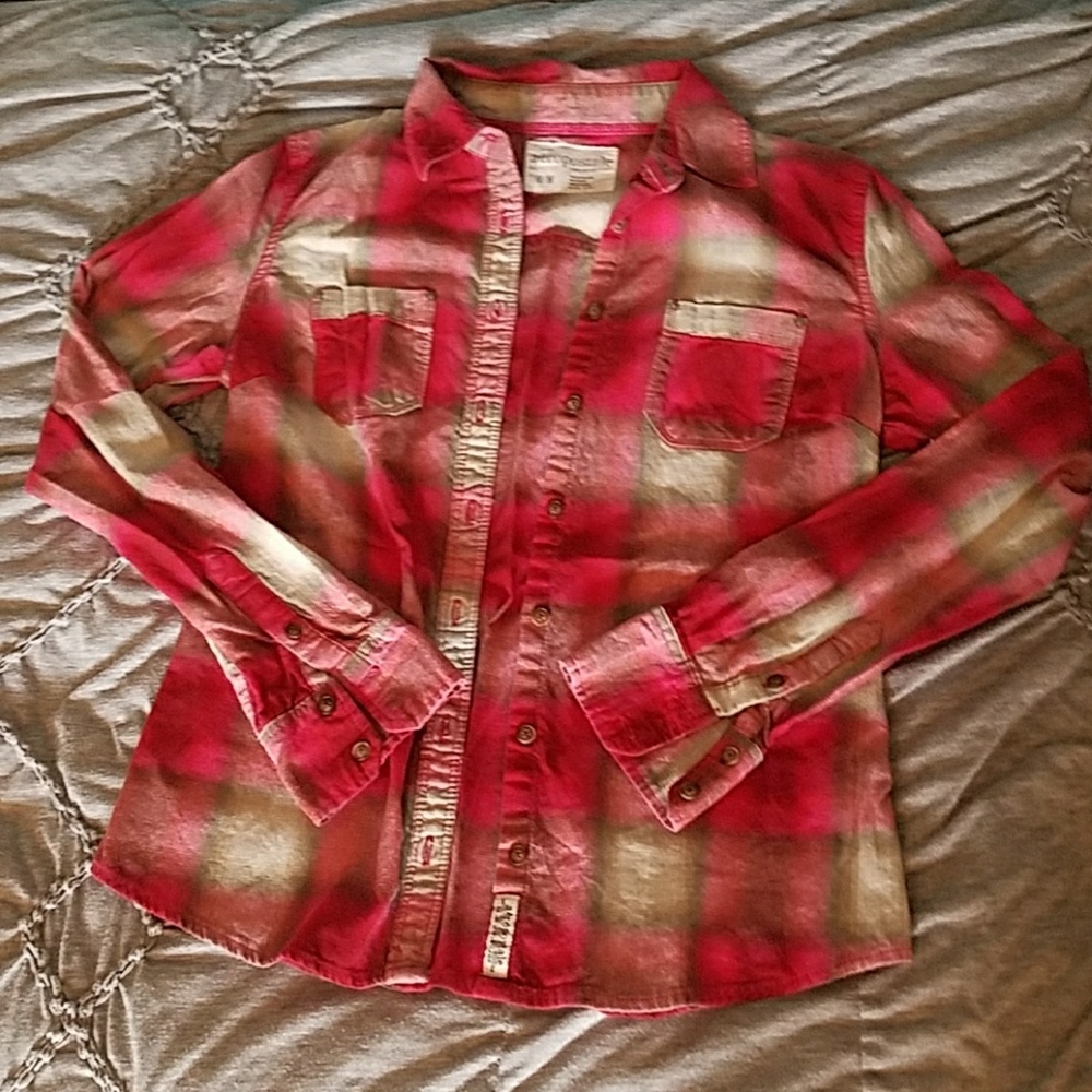 Aeropostale plaid button down